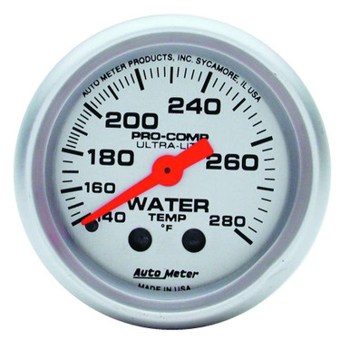 Autometer 2-1/16in U/L Water Temp Gauge 140-280 4331