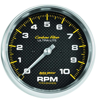 Autometer C/F 5in 10000RPM In-Dash Tach 4898