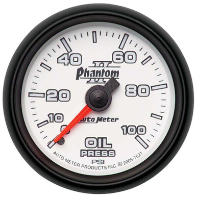Autometer 2-1/16in P/S II Oil Pressure Gauge 0-100psi 7521