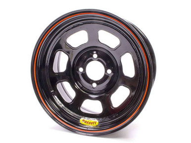 Bassett Wheel 14x7 D-Hole 4x100 4.0in BS Black 47SH4