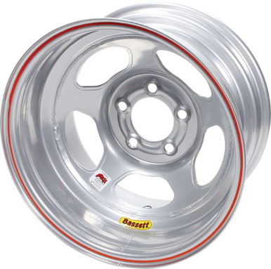 Bassett 15x8 IMCA Silver Inertia 5x5 1in 58A51IS