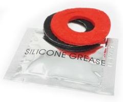 Top and Side Post Anti Corrosion Battery Cable Terminal Protector Gasket Washers with Pack of Silicon Grease