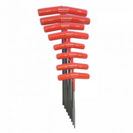 Bondhus 8pc T-Handle Ball End Hex Key Set - Metric