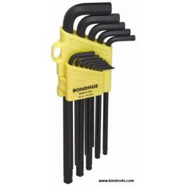 Bondhus 13pc Ball End Hex Key Set - SAE - Extra Long