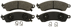 1988 - 1992 Camaro Front Disc Brake Pads Set, Dual Piston with Performance Package, OE Semi-Metallic