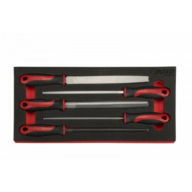 Boxo BX027-R 5 Pc Steel File Set
