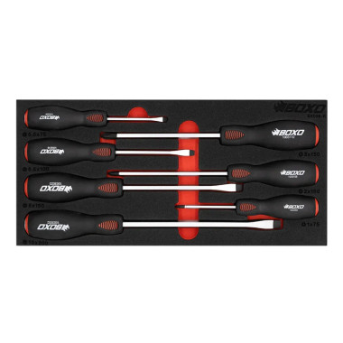 Boxo BX096-R 7 Pc Pound Through Screwdriver Set