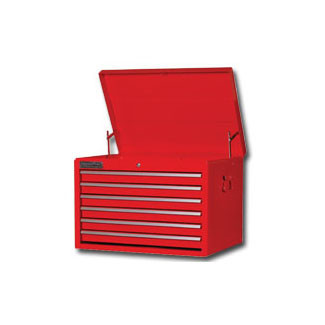 27 in6 Drawer Starter Top Chest - Red