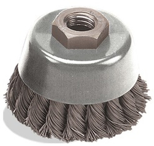 2-3/4 x .020 x 5/8-11 Knot Cup, Stainless Wire