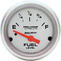 Camaro Auto Meter Ultra-Lite Fuel Gauge, Electric Short Sweep 2-1/16 Inch