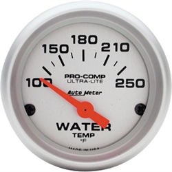 Camaro Auto Meter Ultra-Lite Temperature Gauge, Electric Short Sweep 2-1/16 Inch