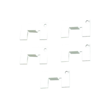 Dent Fix Equipment DF-EZTABW EZ TAB 5pc Plastic Tabs - White 1/2"