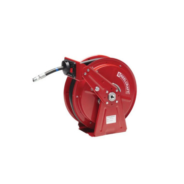 Reelcraft DP7650 OHP 3/8 in. x 50 ft. Compact Dual Pedestal Hose Reel