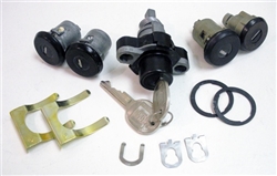 1986 - 1992 Camaro Locks Kit for Doors, Trunk, Rear Stowage and Floor Compartment