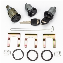 1986 - 1992 Camaro Doors and Trunk Locks Set, GM Round Headed Keys