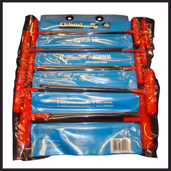 11-Piece Power T-Handle Hex Key Set with Pouch