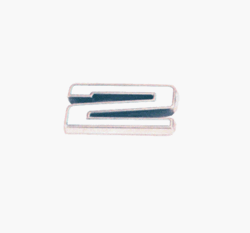 Camaro Custom emblem, Individual Number # 2,White and Chrome