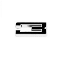 Camaro Custom Emblem, Individual Number # 3, Black and Chrome