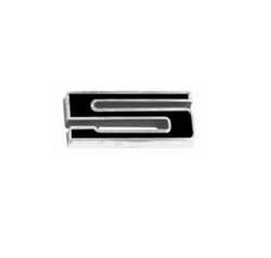 Camaro Custom Emblem, Individual Number # 5, Black and Chrome
