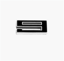 Camaro Custom Emblem, Individual Number # 9, Black and Chrome