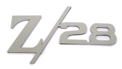 Camaro Custom Rear Panel Z/28 Emblem, Polished Stainless Steel