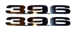 Camaro Custom Emblems, 396 Engine Size, Stainless Steel or Color of Choice, Pair