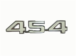 Camaro Engine Size Emblem, "454", Custom, White - Each