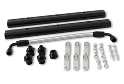 NEW TSP GM LS3 / L92 Fuel Rail with Middle Pipe, Black Anodized