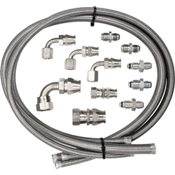 Camaro Power Steering, Stainless Steel Hose Set for Remote Reservoir