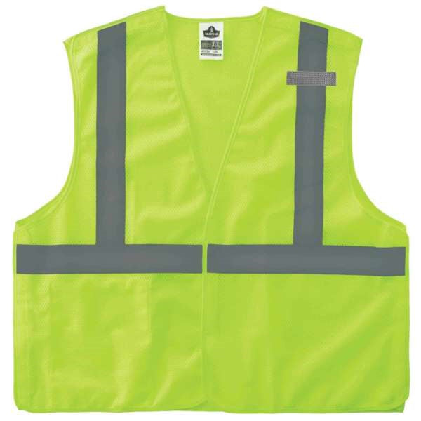 8215BA 2XL/3XL Lime Type R Class 2 Econo Breakaway Mesh Vest
