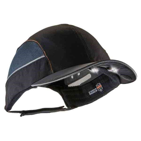 8960 Long Brim Black Bump Cap w/ LED Lighting Technology