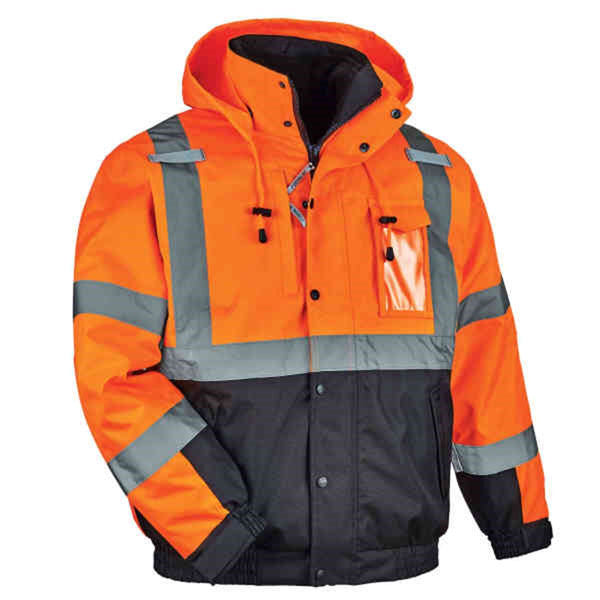 8381 M Orange Type R Class 3 Hi-Vis 3-in-1 Bomber Jacket