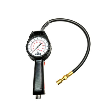 Esco 10960 Tire Inflator, Dial Gauge w/ Clip on Chuck NEW