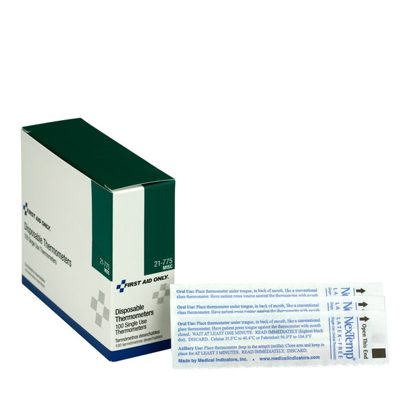 Disposable Thermometers, 100/box