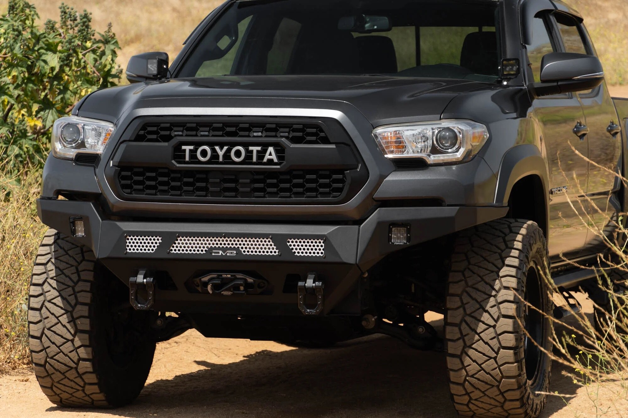 DV8 Offroad FBTT1-07 MTO Series Winch Front Bumper for 16-23 Toyota Tacoma