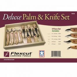 Flexcut 9pc Deluxe Palm and Knife Set