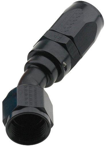Fragola Hose Fitting #6 30 Deg Pro-Flow Black 223006-BL