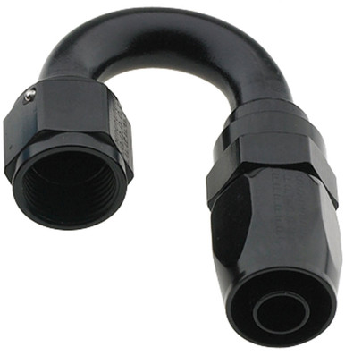 Fragola Hose Fitting #8 180 Deg Pro-Flow Black 231808-BL