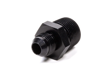 Fragola Straight Adapter Fitting #12 x 1 MPT Black 481619-BL