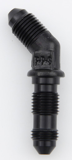 Fragola #3 x 45 Deg Bulkhead Fitting Black 483703-BL