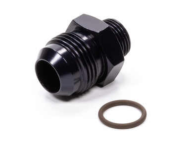 Fragola #12 x 3/4-16 (#8) Radius O-Ring Fitting Black 495122-BL