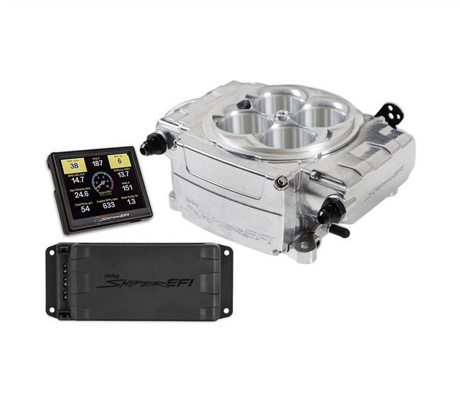 Holley Sniper 2 Electronic Fuel Injection Kit (4150 flange) w/ PDM, SBC or BBC, Polished