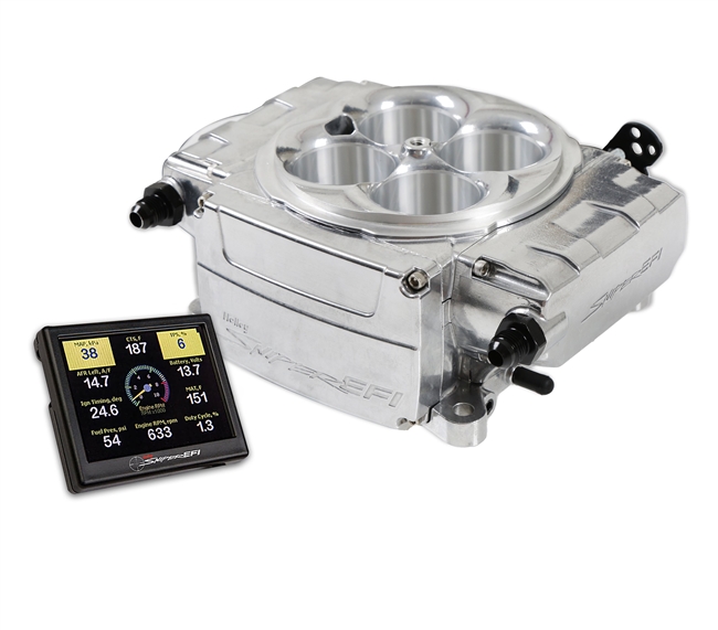 Holley Sniper 2 Electronic Fuel Injection Kit (4150 flange), SBC or BBC, Polished