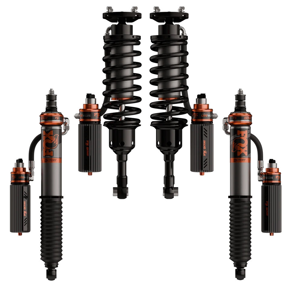 Fox Racing Shox 883-06-259 Factory Race Series 3.2 Live Valve Internal Bypass Coil-Over Reservoir Front and Rear Shocks for 24-25 Toyota Tacoma with 2-3" lift