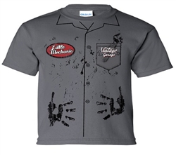 KIDS GRAY Little Mechanic T-SHIRT, Youth Sizes