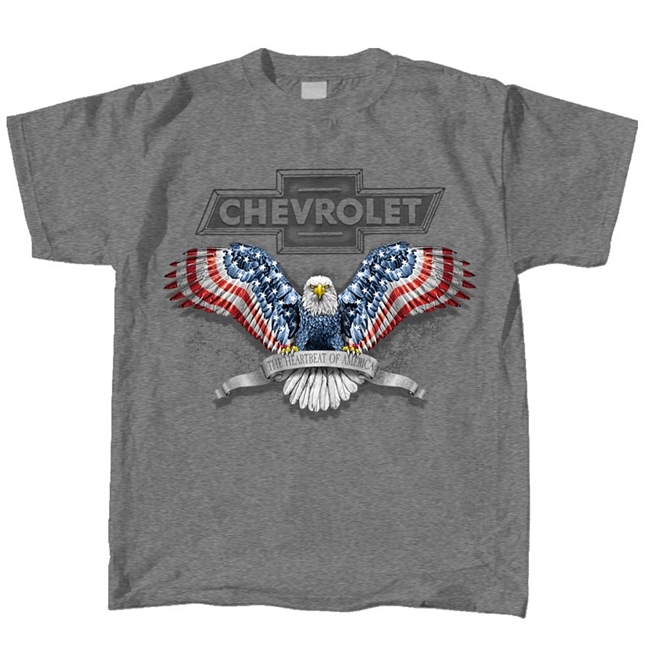 Patriotic Chevrolet Bowtie Red, White, and Blue American Bald Eagle T-shirt