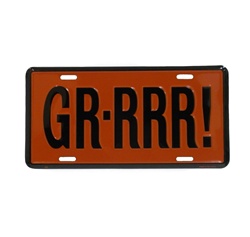 GR-RRR! License Plate