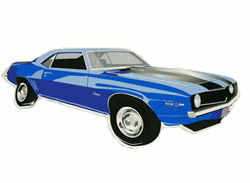 Metal sign, 1969 Z/28 Camaro