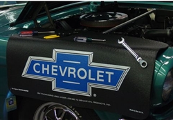 Officially licensed by General Motors, Chevrolet, Bow Tie, Fender Gripper Cover Mat