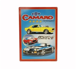 Sign, Metal, Camaro Performance USA-1